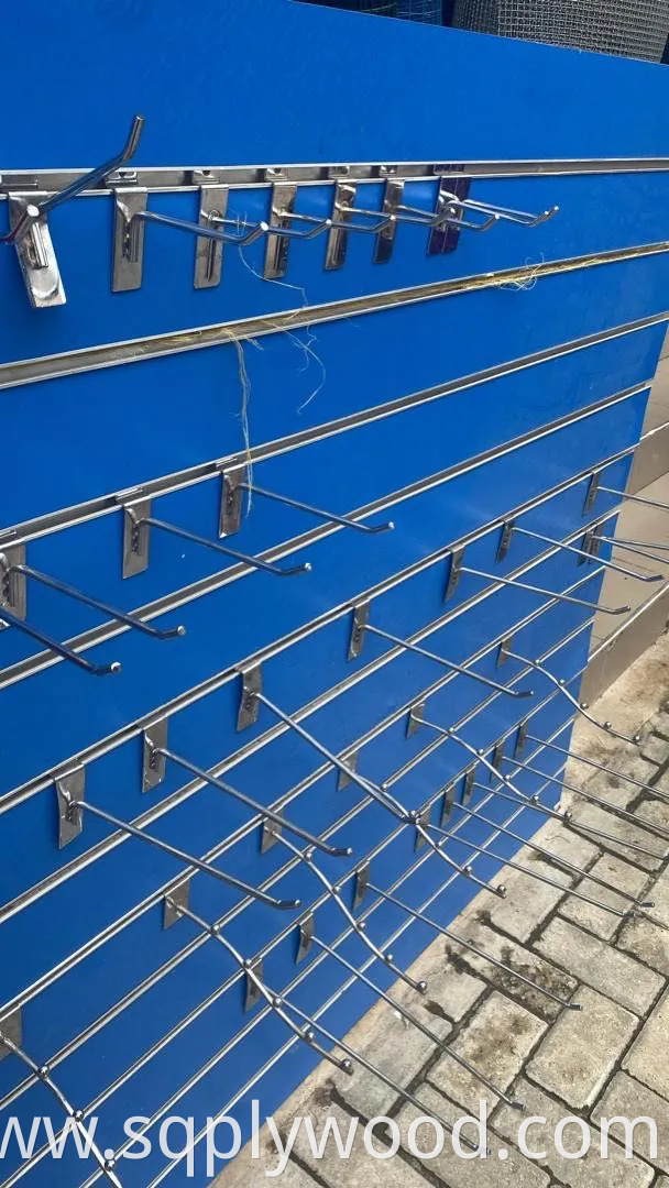 Horizontal Groove Length 2440mm Melamine Colors UV New Design MDF Slatwall Panel Slot Board